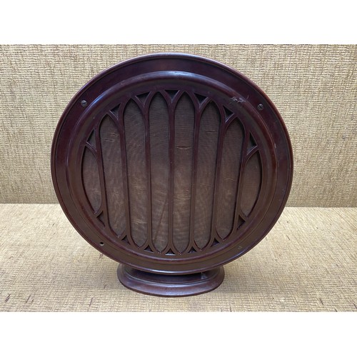 19290s British ThomsonHouston brown bakelite cone radio speaker.