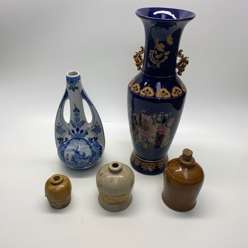 532 - Collection of ceramic and stoneware including: A single vacuum distilled mercury jar.