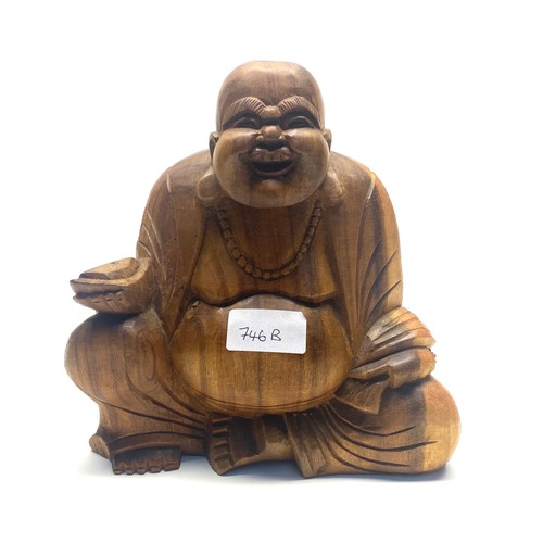 746B - Large treen buddha.