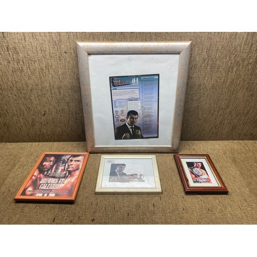 750 - Joe Calzaghe memorabilia (removed from the Gym in Newbridge after renovations) including a signed po... 