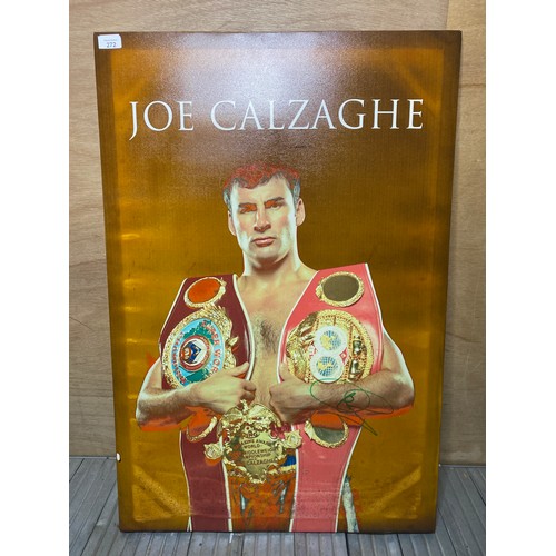 1076A - Large Joe signed Galzaghi print (signed in front of vendor) 2ftx3ft.