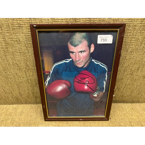 755 - Joe Calzaghe memorabilia (removed from the Gym in Newbridge after renovations) including a signed pr... 