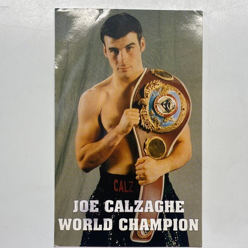 763 - Joe Calzaghe signed card.