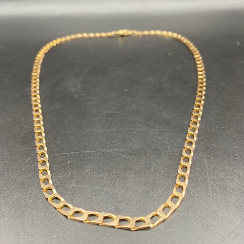 955 - 9ct gold chain. 45cm. 13g