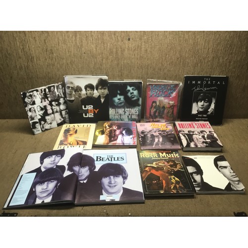 1182 - Collection of music related books including U2.