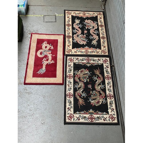 1186 - 3 Chinese rugs