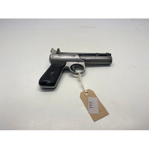 777 - Webley MKI pistol (cocks but requires adjustment) (local collection only must have photographic ID o... 