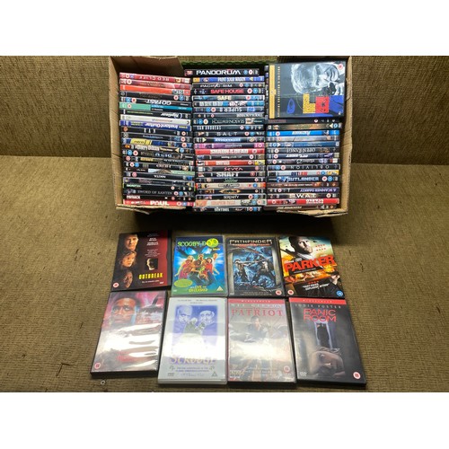 71A - Large selection of DVDs including: Safe House, Panic Room and San Andreas.