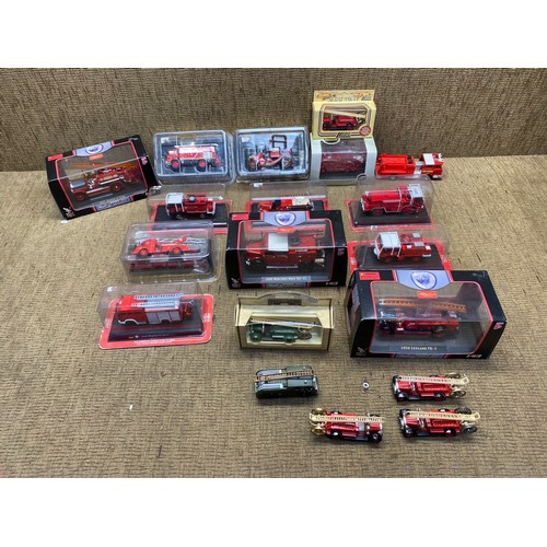 1183 - Collection of toys fire engines.