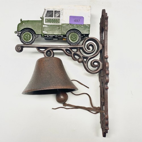 497 - Landrover cast bell.