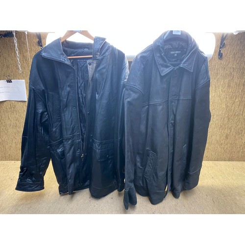 254 - Two black jackets sizes XL and XXL