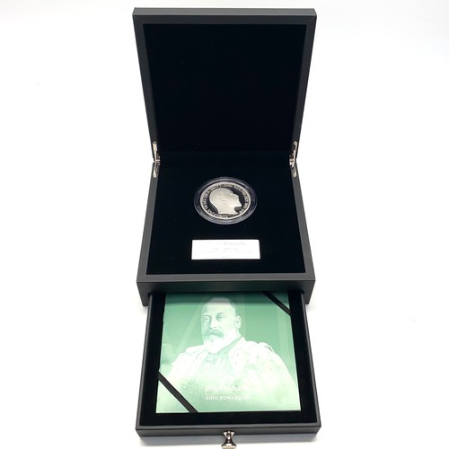 731 - Royal Mint 2022 United Kingdom King Edward the VII 10 Ounce silver proof coin. .999ag, 312.59g 65cm ... 