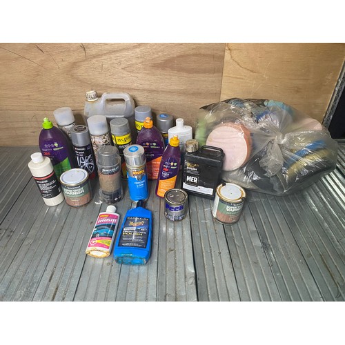 137B - Large selection of oils, lubricants and polish.