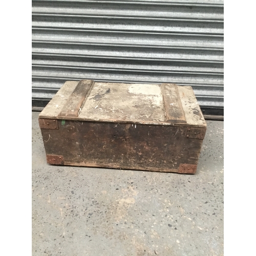 310 - Old wooden ammunition box