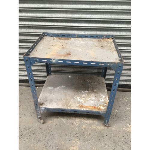 310B - Metal storage trolley on wheels