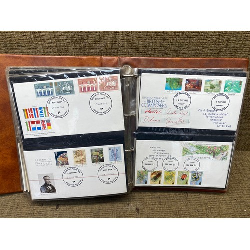 453 - Three folders of first day covers including star wars with COAs.