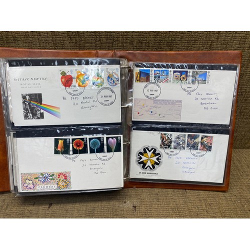 453 - Three folders of first day covers including star wars with COAs.