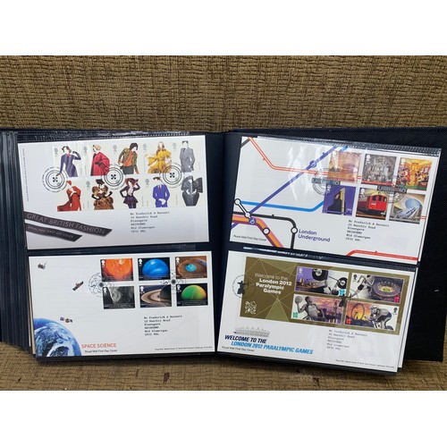 453 - Three folders of first day covers including star wars with COAs.