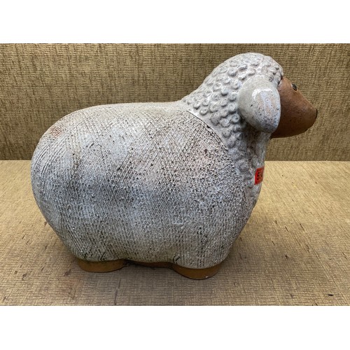 554 - large sheep garden ornament.