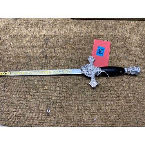 886 - Knights Of Columbus Sword (Reproduction)  (18+ local collection only - Shipping available at extra c... 