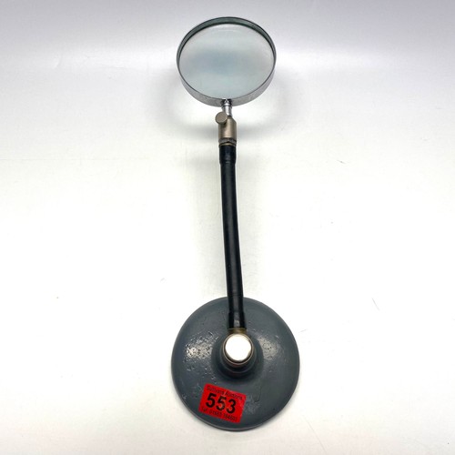 553 - vintage metal based magnifying glass.