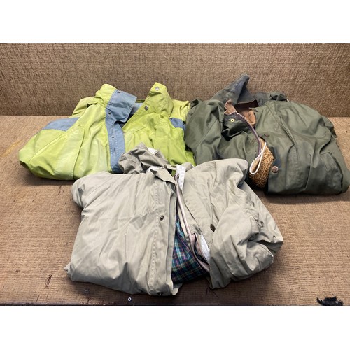 74 - Mens Jackets size XL one with a Barbour cold weather insert and a John Partridge Gore Tex jacket.