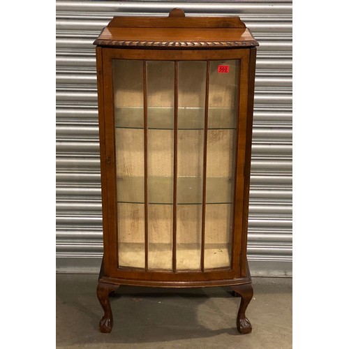 560 - Victorian glass display cabinet.