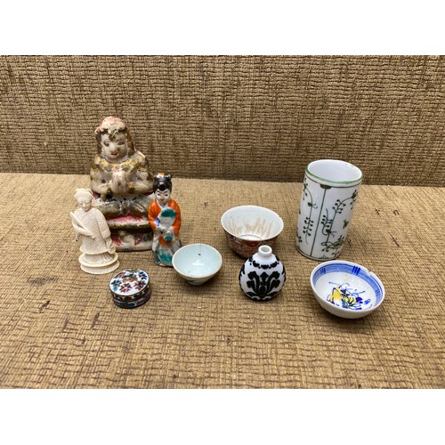 593 - Collection of Chinese and Japanese Figures porcelain.