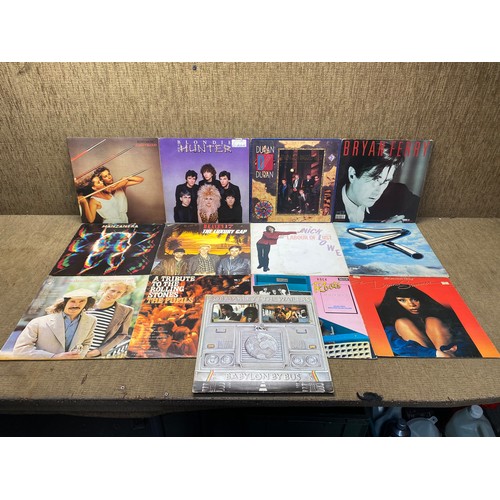 958 - 13 Vinyl LP Records including Roxy Music, Blondie, Duran Duran and Nick Lowe