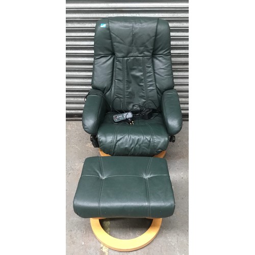 970 - Pcl massage chair with foot stool.