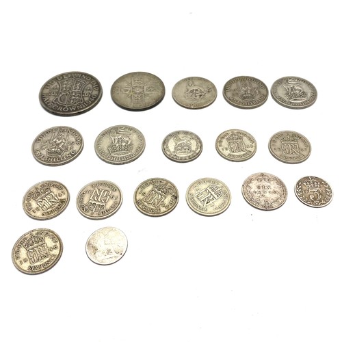 791 - Collection of British silver and half silver coins.