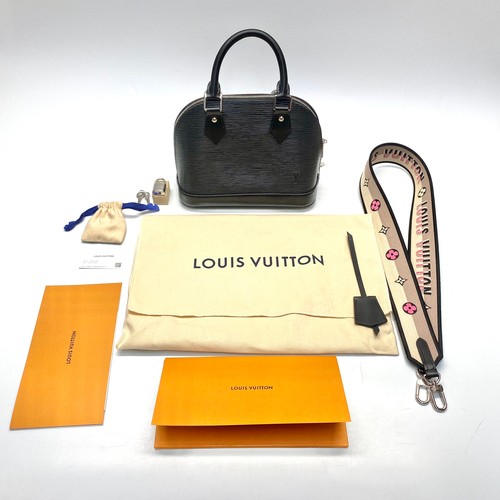 792 - Louis Vuitton Alma BB Bag in black, reference number M59217. Never used and won as a prize in Decemb...