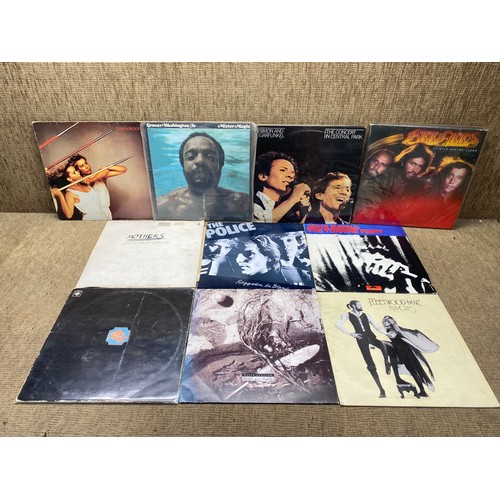 983 - 10 vinyl LPs including Roxy music, the police.