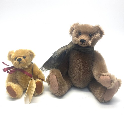 603D - Two Bocs Teganau Welsh handmade teddy bears, 