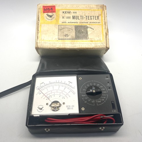 603B - Vintage Kew 66 Multi tester in its original box by Kyoritsu Electrical Instrument Works Ltd.