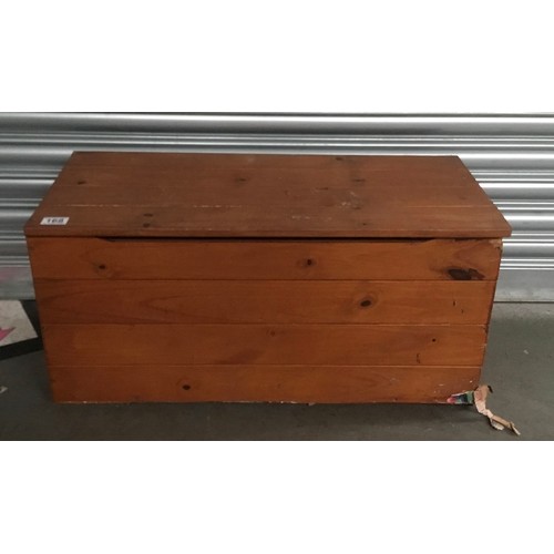 168 - Pine storage box - 75l/33w/27h.