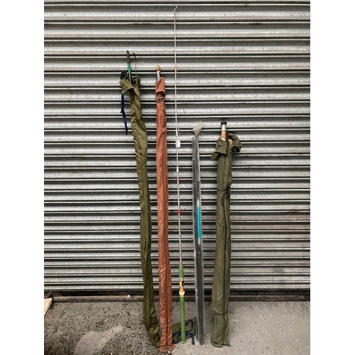 180 - Collection of fishing rods.