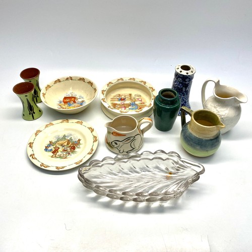 468D - Ceramics and pottery including Royal Doulton bunnykins and Gweli.