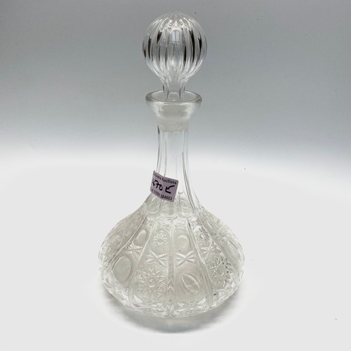 470E - Cut Crystal Port Decanter.