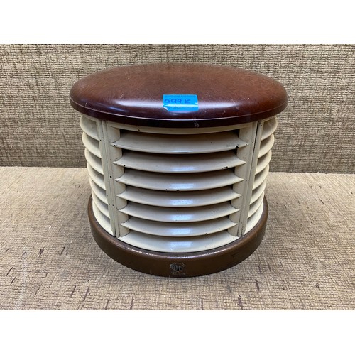 999K - art deco hmv cavern dish bee hive style heater.