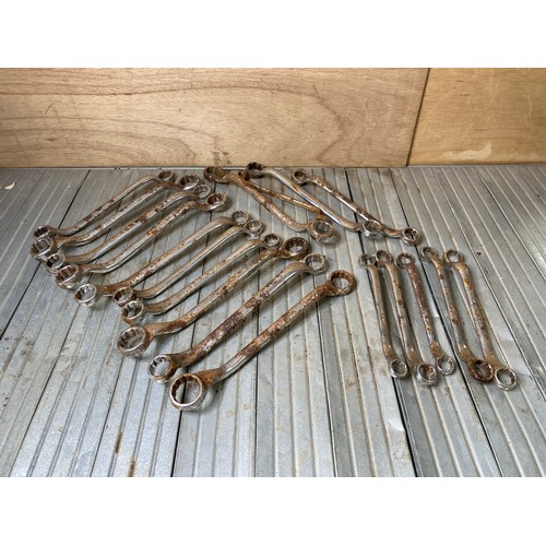 210 - large selection britool spanners.