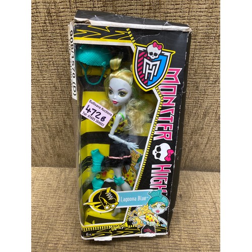 472B - Monsters High Lagoona Blue in original box. .