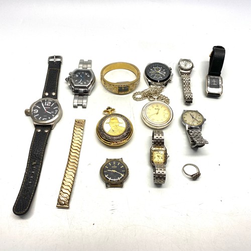 474D - Watches and pocket watches including a John Wayne tribute.