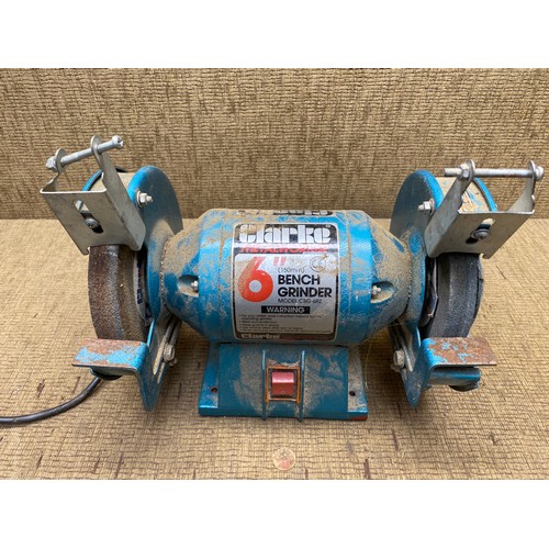 238 - Clarke 6 inch bench grinder.