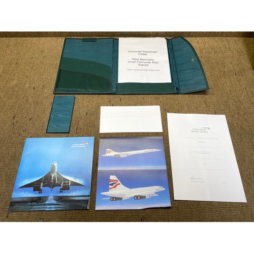 630 - Fantastic collection of Concord memorabilia, including an original passenger folder signed to the fr... 