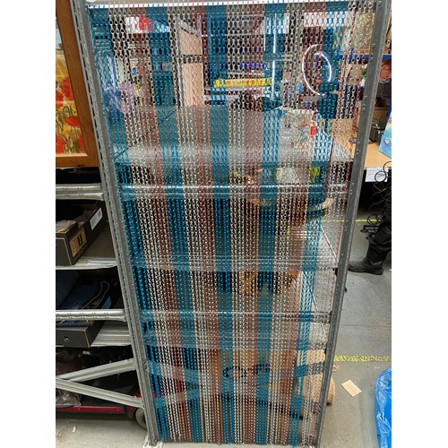 270 - Chain link door screen.