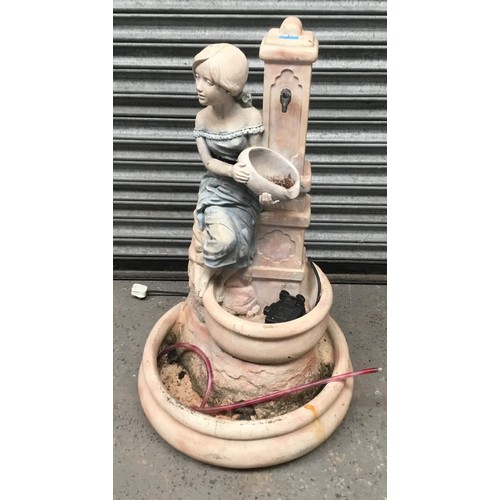 1012 - Large terracotta and concreate water fountain.