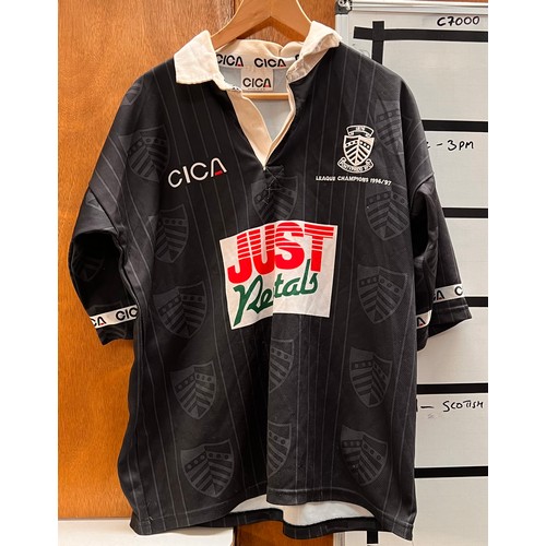 481 - Pontypridd RFC vintage Rugby shirt. League champions 1996/97 size 44 by CICA.