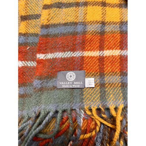 484 - Two quality wool blankets, One Welsh by Valley Mill Flint and one made in Ireland by providence rugs... 