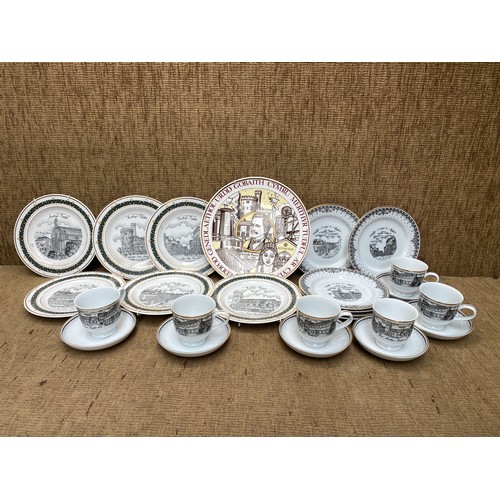 1006 - Collection of Merthyr Tydfil centenary plates, cups and saucers.